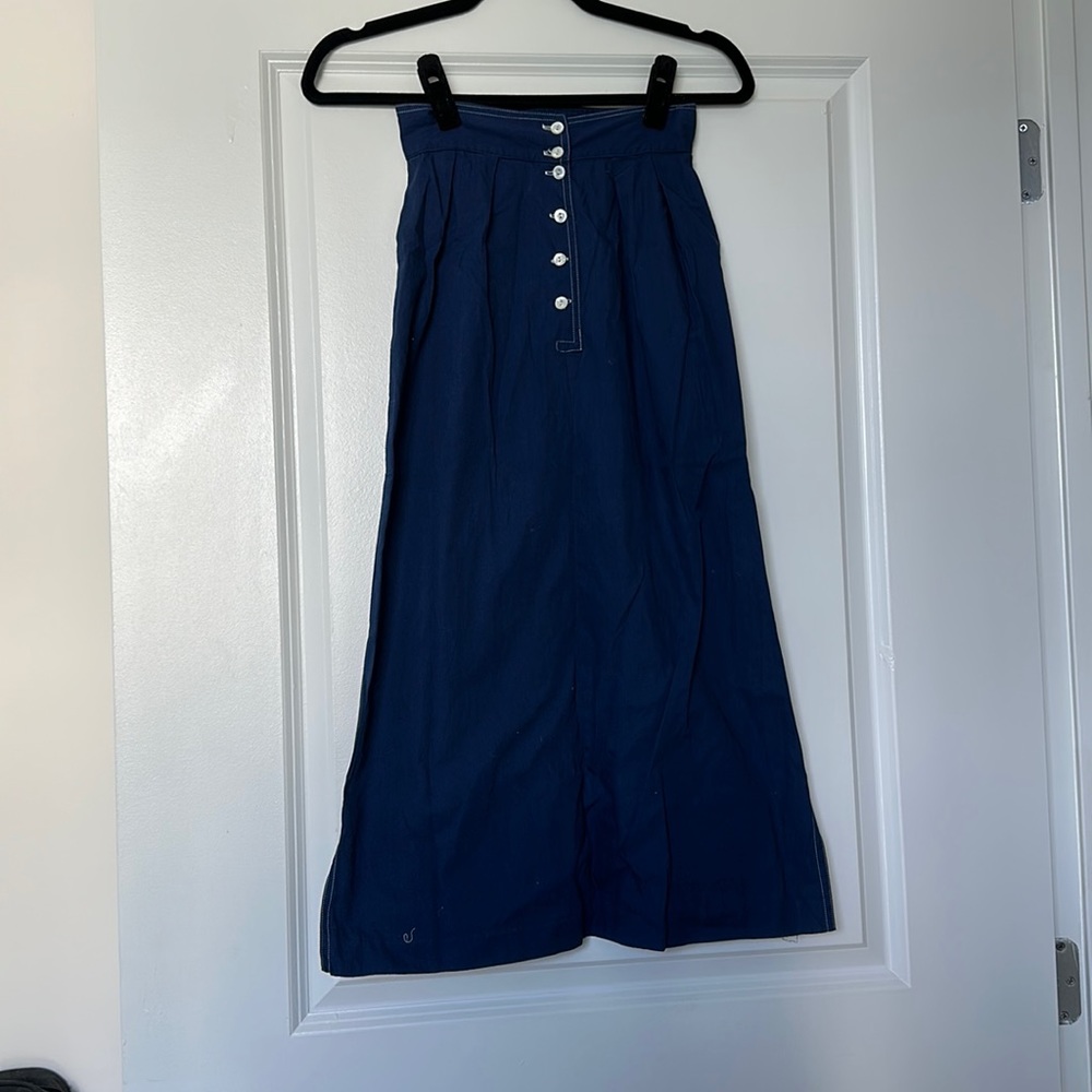 Vintage blue size 22/23 midi skirt